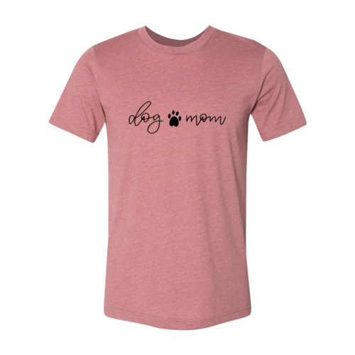 Dog Mom Script Paw T-Shirt